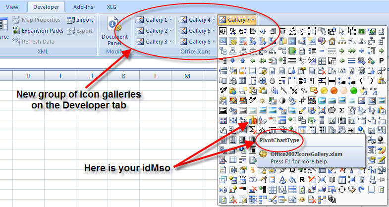 Office 2007 Icon Gallery - Excelguru