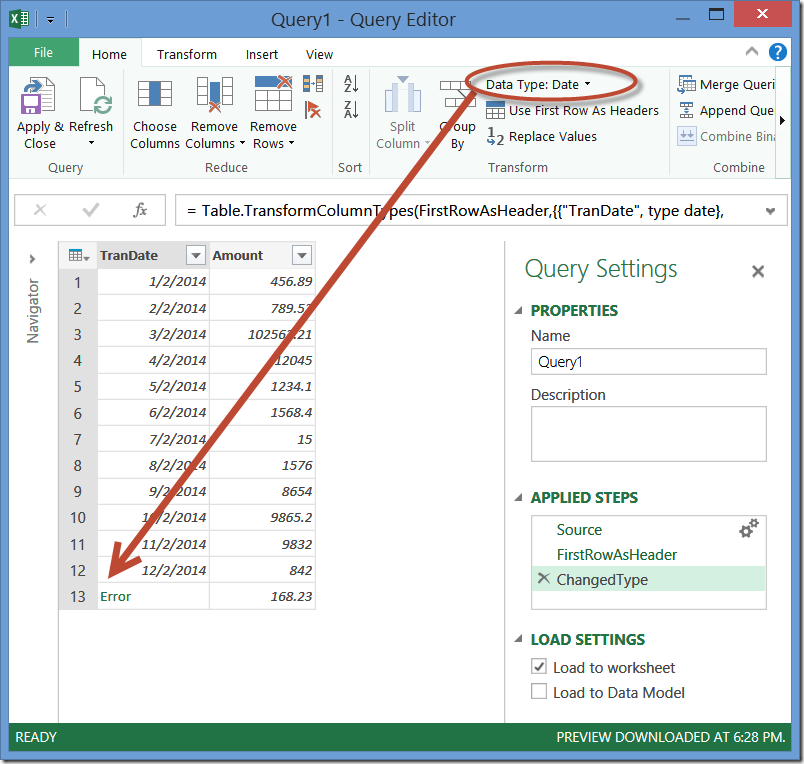 Power Query Remove Dates Before Today