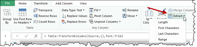 Power Query s Extract Text Feature