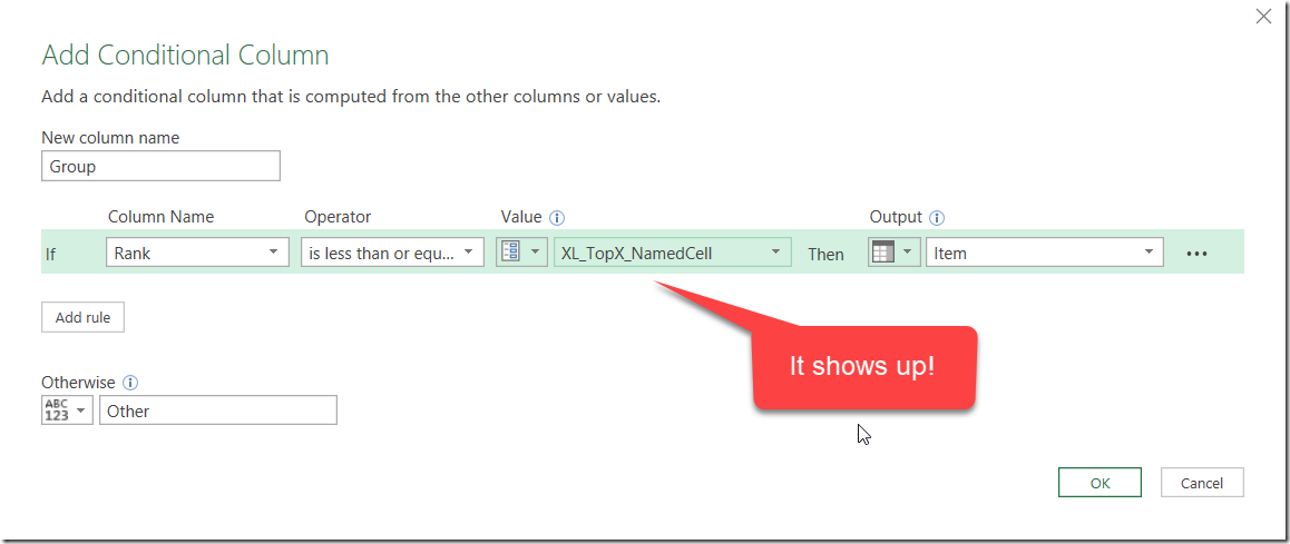 Conditional Column Dialog