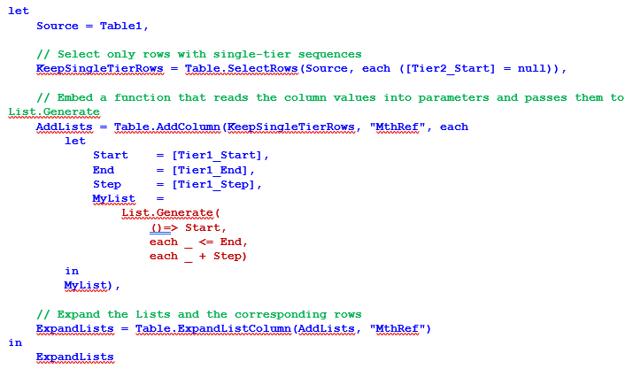 M code for SingleTier_EmbeddedFunction