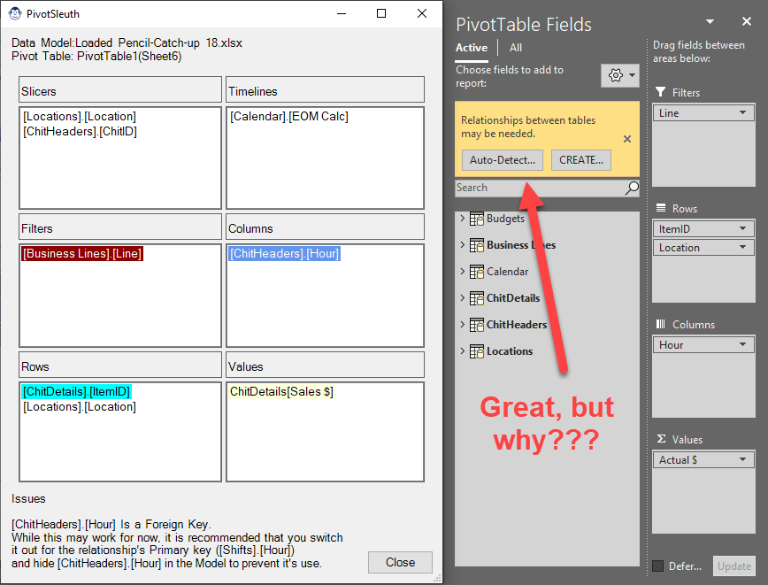 Debugging PivotTable errors with the PivotSleuth