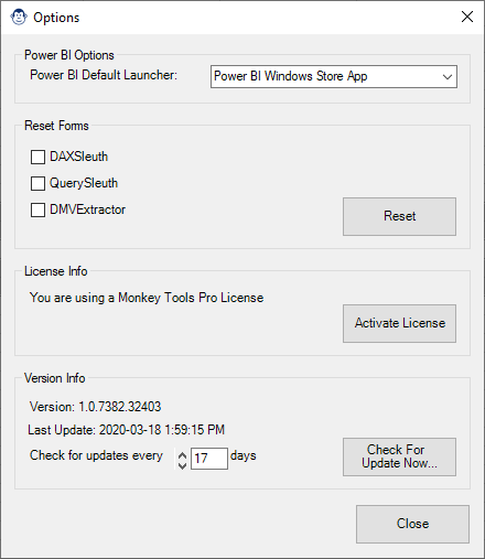 Monkey Tools allows you to control update frequency